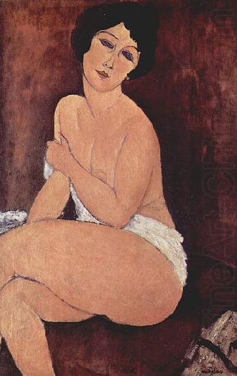Sitzender Akt auf einem Sofa, Amedeo Modigliani